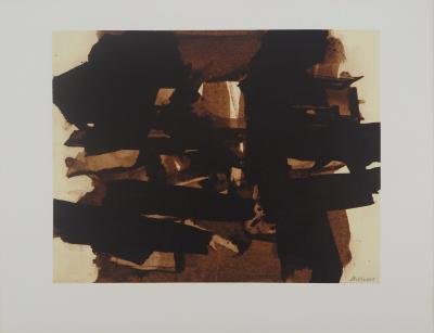 Pierre SOULAGES : Peinture II 1960, Héliogravure signée 2