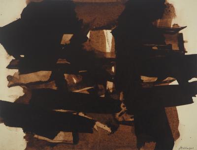 Pierre SOULAGES : Peinture II 1960, Héliogravure signée 2