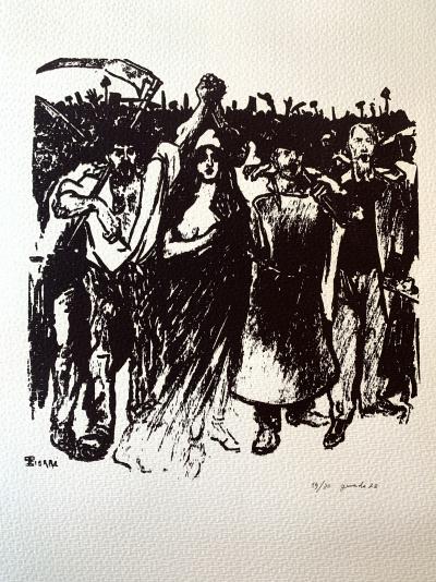 Théophile STEINLEN - La Carmagnole, lithographie 2