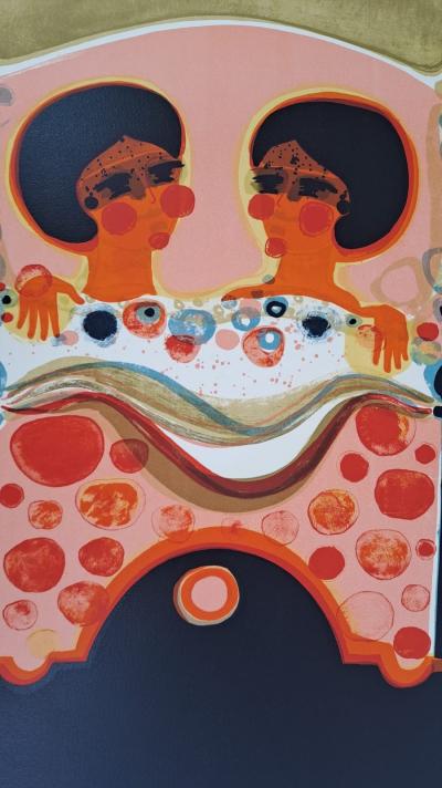 Frédéric Menguy - La Sieste, les Angéliques, 1975 - Lithographie originale 2