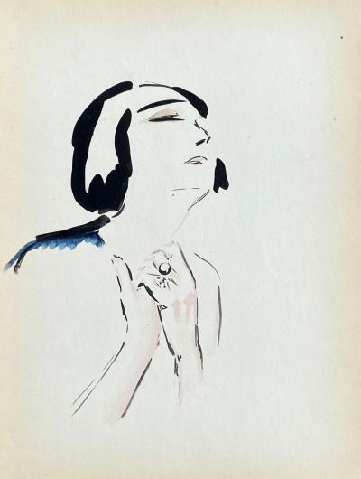 Kees Van Dongen - La Prière - Lithographie, 1925 - Juffermans JB5