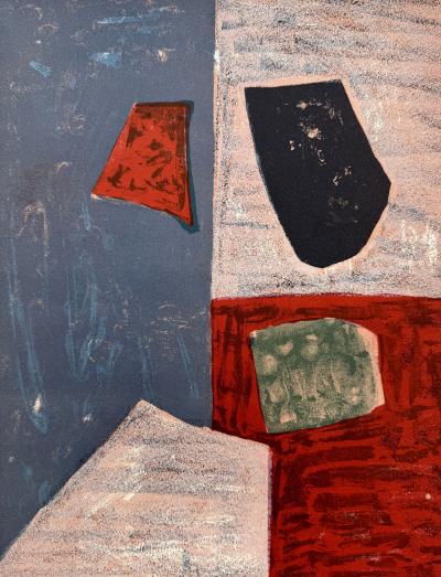 Serge Poliakoff - Composition, 1958 - Lithographie originale 2