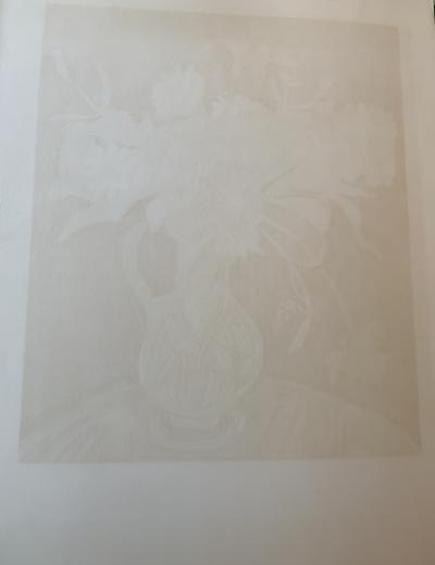 Isis KISHKA - Bouquet de fleurs, lithographie - signée numerotée 2