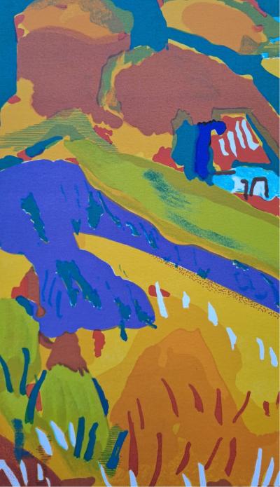 Pierre Ambrogiani - La vallée - Lithographie originale 2