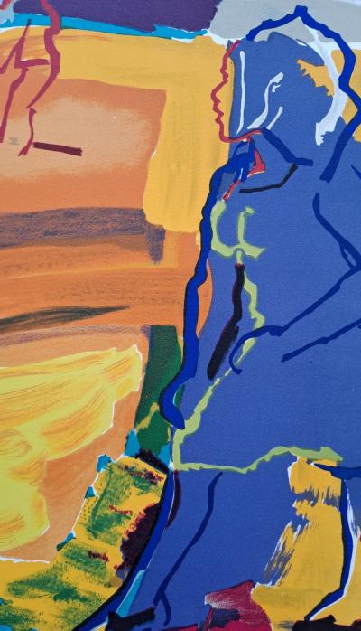 Pierre Ambrogiani - Le labour - Lithographie originale 2