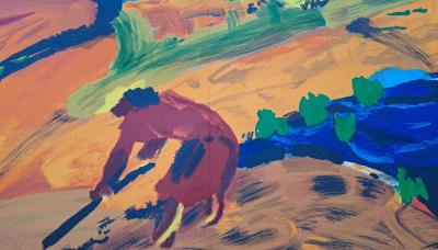 Pierre Ambrogiani - Paysage de Provence - Lithographie originale 2
