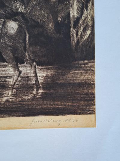 Gérard Diaz - Fuite en Egypte, 1984 - Gravure originale signée 2