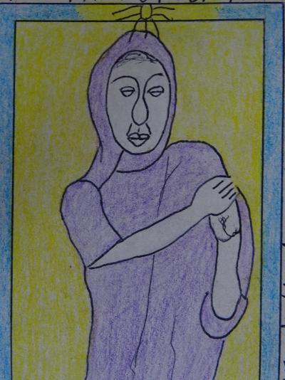 Frédéric Bruly Bouabré - Drawing, 2000 - Ink and colour pencils 2
