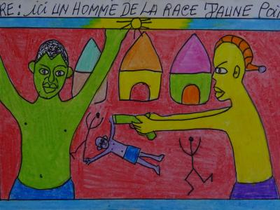 Frédéric Bruly Bouabré - Drawing, 2009 - Ink and colour pencils 2