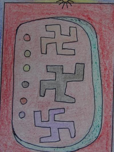Frédéric Bruly Bouabré - Drawing, 2007 - Ink and colour pencils 2