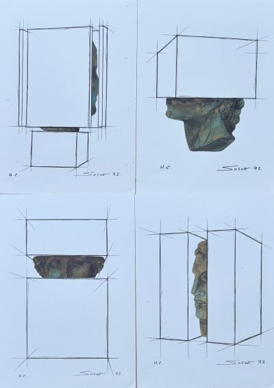 Sacha SOSNO - Les huits manières de filer la soie - 8 lithographies signée planche 2