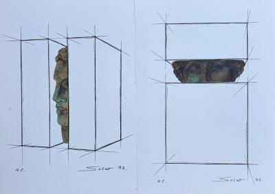 Sacha SOSNO - Les huits manières de filer la soie - 8 lithographies signée planche 2