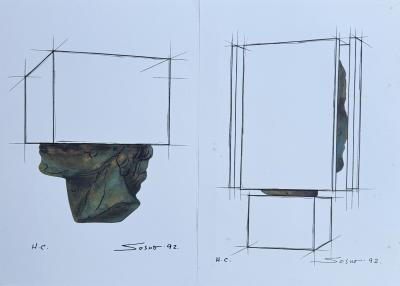 Sacha SOSNO - Les huits manières de filer la soie - 8 lithographies signée planche 2