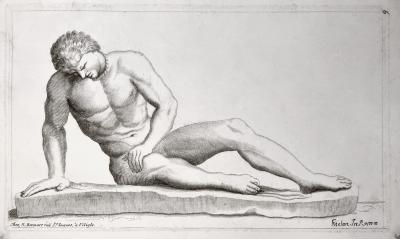 Claude Mellan (Attrib.), Statue d’un homme à terre, gravure, vers 1646 2