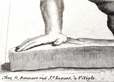 Claude Mellan (Attrib.), Statue d’un homme à terre, gravure, vers 1646 2