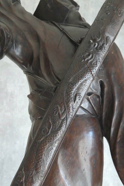 Japon - Période Meiji - Sculpture divinité asiatique XIXème 2