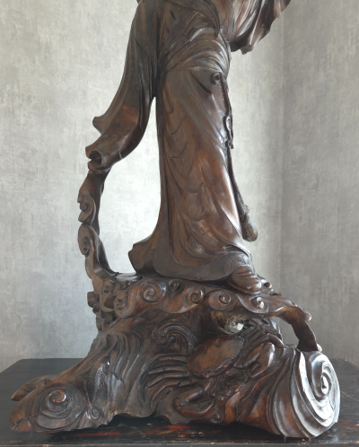 Japon - Période Meiji - Sculpture divinité asiatique XIXème 2