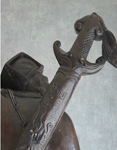 Japon - Période Meiji - Sculpture divinité asiatique XIXème 2