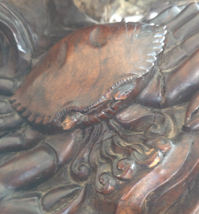 Japon - Période Meiji - Sculpture divinité asiatique XIXème 2