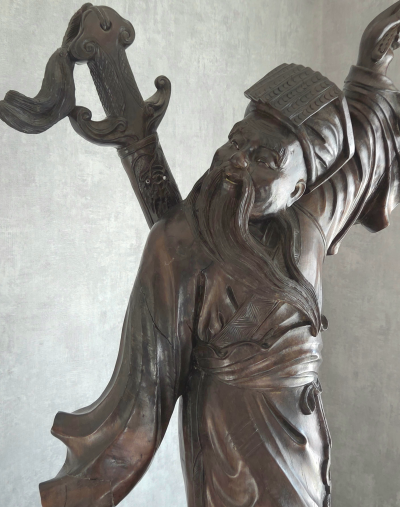 Japon - Période Meiji - Sculpture divinité asiatique XIXème 2