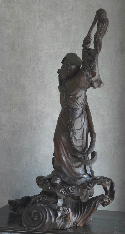 Japon - Période Meiji - Sculpture divinité asiatique XIXème 2