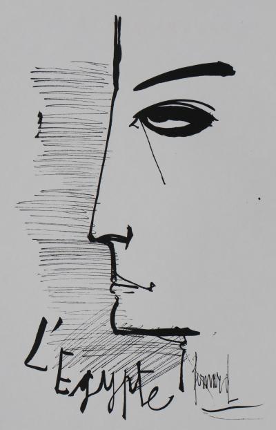 Bernard BUFFET: Egypt, Original signed engraving 2