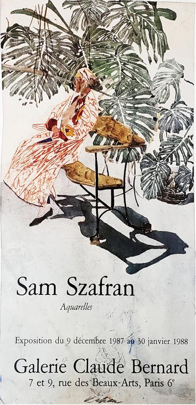 Sam Szafran, - Aquarelles, 1987 - Affiche 2