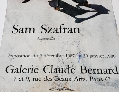 Sam Szafran, - Aquarelles, 1987 - Affiche 2
