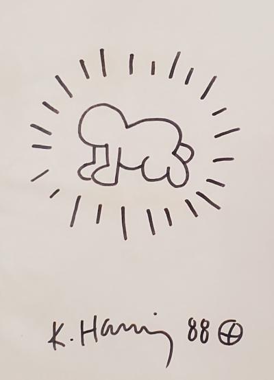 Keith Haring - Radiant Baby, 1988 - Dessin 2