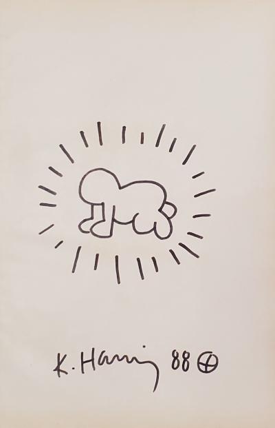 Keith Haring - Radiant Baby, 1988 - Dessin 2