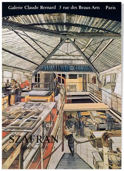 Sam Szafran, affiche Galerie Claude Bernard, 1972 2