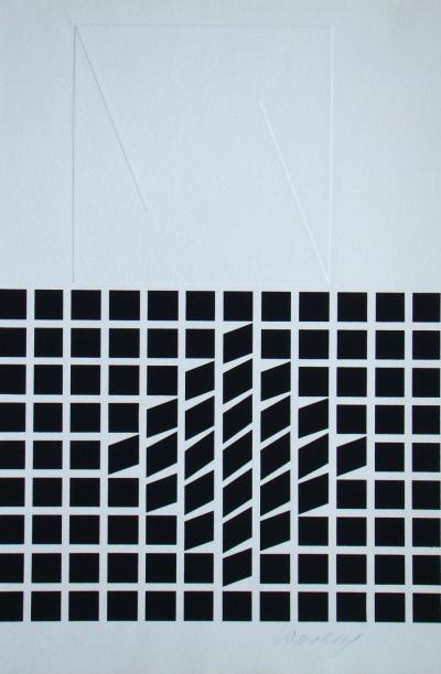 Victor VASARELY - Likka - 2 relief, 1961 - Original screenprint signed 2