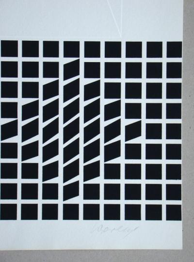 Victor VASARELY - Likka - 2 relief, 1961 - Original screenprint signed 2