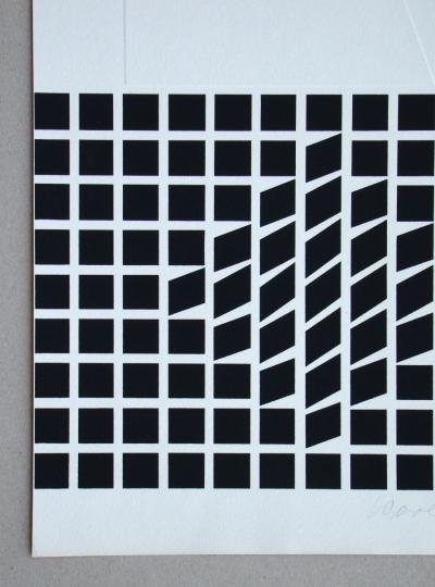 Victor VASARELY - Likka - 2 relief, 1961 - Original screenprint signed 2