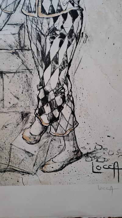 Bernard Locca - Arlequin, 1980 - Lithographie originale signée et numérotée 2