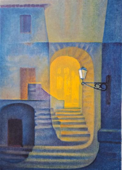 Louis Toffoli - Nuit à Venise - Lithographie originale signée et numérotée 2