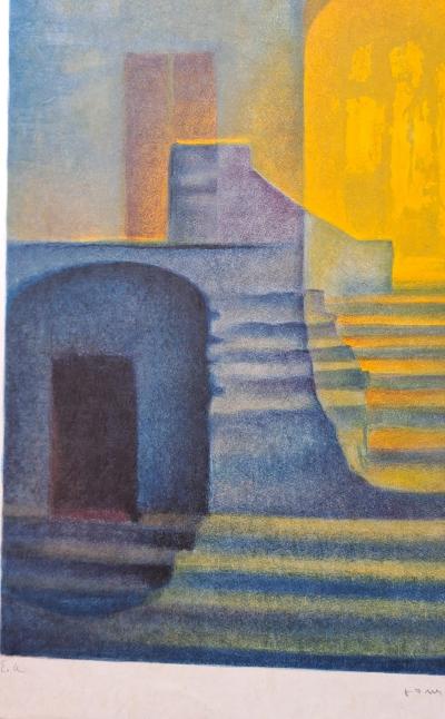 Louis Toffoli - Nuit à Venise - Lithographie originale signée et numérotée 2