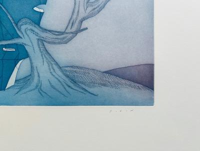 Jean-Michel FOLON - Les ruines circulaires, 1974 - Eau-forte originale signée au crayon 2