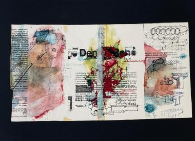 Fernando García PONCE - Composition 4, 1978 - Lithographie signée au crayon 2
