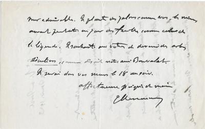 Georges CLEMENCEAU – Lettre autographe signée 2