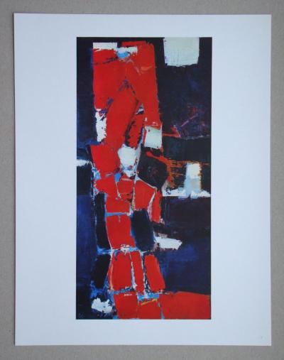 Nicolas DE STAËL (d'après) - Parc des Princes, 1960 - Lithographie offset signée 2