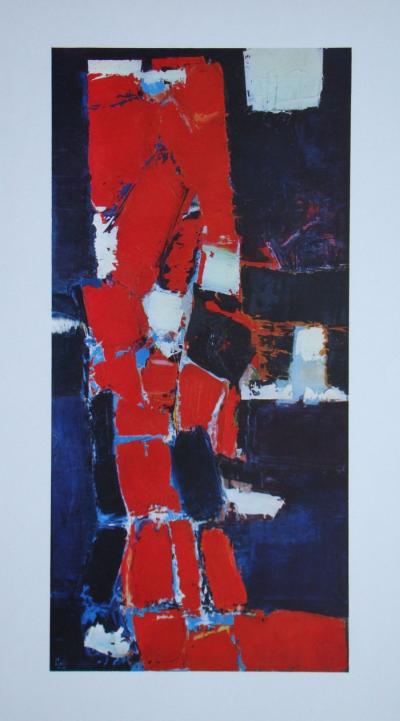 Nicolas DE STAËL (d'après) - Parc des Princes, 1960 - Lithographie offset signée 2