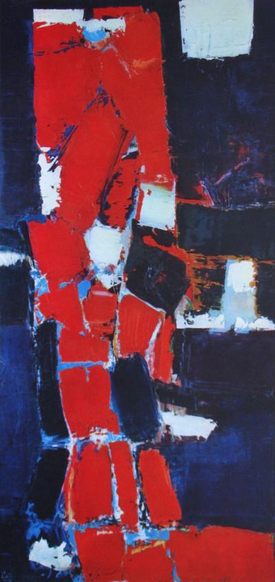 Nicolas DE STAËL (d'après) - Parc des Princes, 1960 - Lithographie offset signée 2