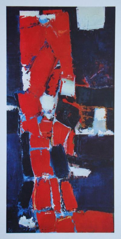 Nicolas DE STAËL (d'après) - Parc des Princes, 1960 - Lithographie offset signée 2