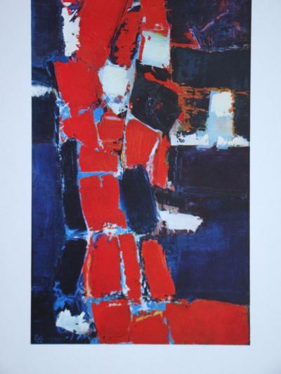 Nicolas DE STAËL (d'après) - Parc des Princes, 1960 - Lithographie offset signée 2