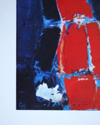 Nicolas DE STAËL (d'après) - Parc des Princes, 1960 - Lithographie offset signée 2
