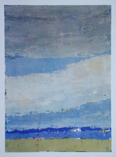 Nicolas DE STAËL (d’après) - Ciel à Honfleur, 1960 - Lithographie offset signée 2