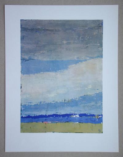 Nicolas DE STAËL (d’après) - Ciel à Honfleur, 1960 - Lithographie offset signée 2