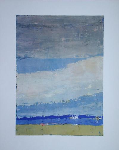 Nicolas DE STAËL (d’après) - Ciel à Honfleur, 1960 - Lithographie offset signée 2