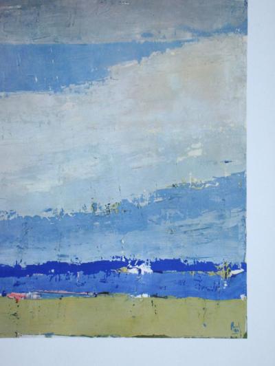 Nicolas DE STAËL (d’après) - Ciel à Honfleur, 1960 - Lithographie offset signée 2